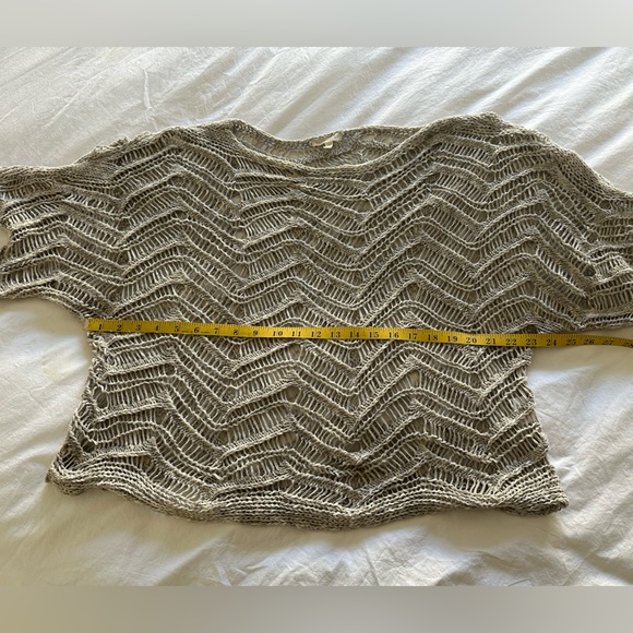 Eileen Fisher open-knit scoop neck sweater, size medium - Picture 9 of 11